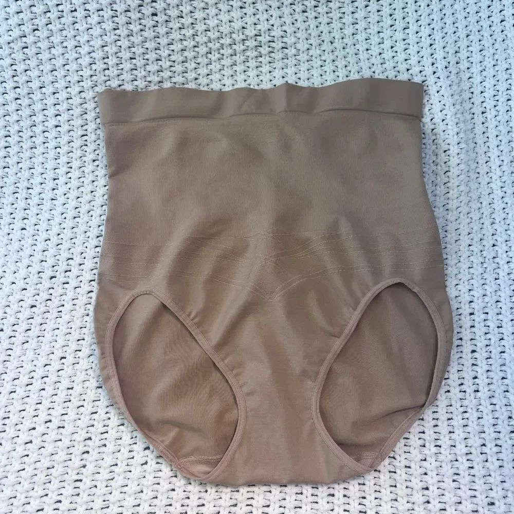 Maidenform Sweet Nothings Style 82419 One Fabulous Shaper Brief Beige Size 2XL